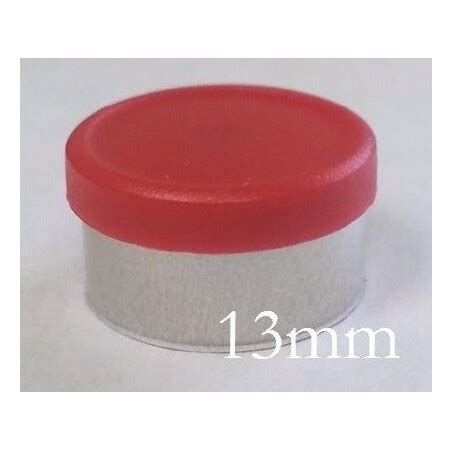 West Mm Matte Red Flip Off Vial Seals