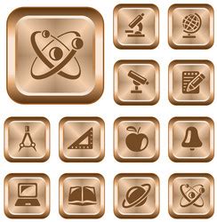 Education Icons Royalty Free Vector Image Vectorstock