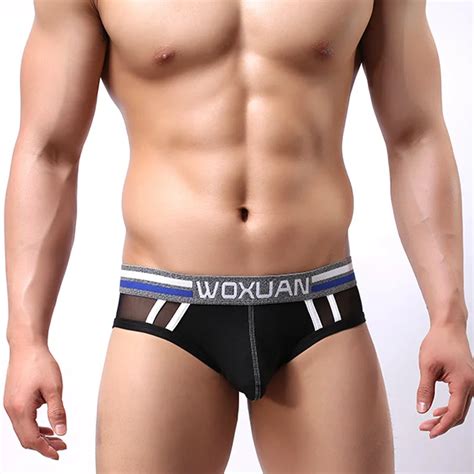 Aliexpress Buy Sexy Gay Underwear Men Mesh Transparent Low Waist