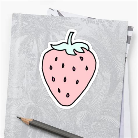 Tumblr Pastell Erdbeere Sticker Von Shmurr Redbubble