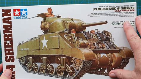 Tamiya 135 Us Medium Tank M4 Sherman Early Production Kit Review