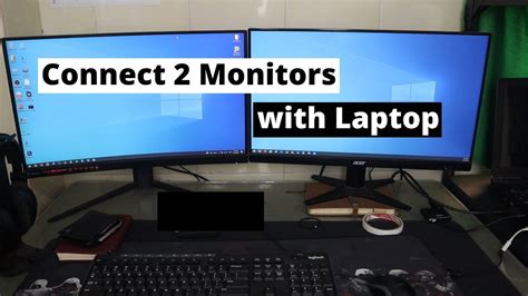 How To Connect 2 Monitors To One Laptop Youtube