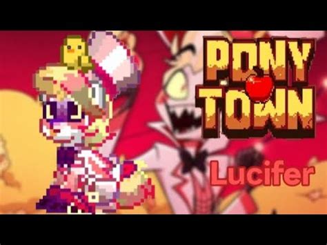 Lucifer Hazbin Hotel Pony Town Skin Youtube