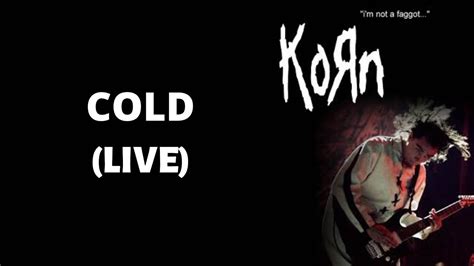 Korn Cold Live HD 2020 YouTube