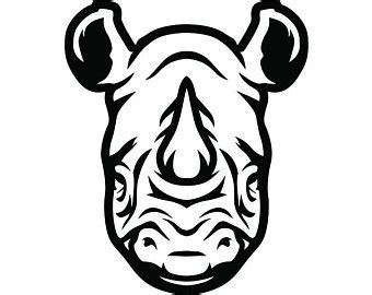 Rhino Head Drawing | Free download on ClipArtMag