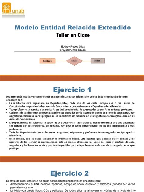 2.6 Modelo ER EXT Ejercicios2B | PDF | Maestros