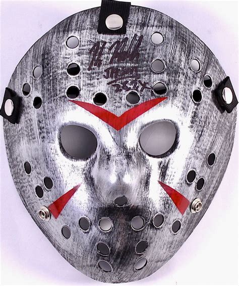 Kane Hodder Signed Jason Friday The Th Metallic Silver Custom