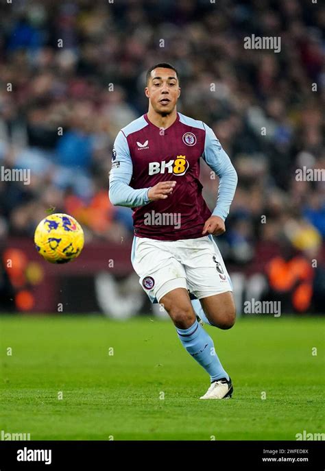 Aston Villas Youri Tielemans During The Premier League Match At Villa