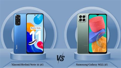 Xiaomi Redmi Note 11 4g Vs Samsung Galaxy M33 5g Full Comparison Full Specifications Youtube