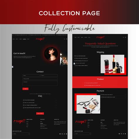 Modern Shopify Website Template for Luxury Fashion and Beauty Boutique