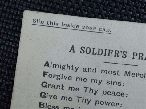 52 Fascinating Original Small Ww1 Soldiers Prayer Card August 1914