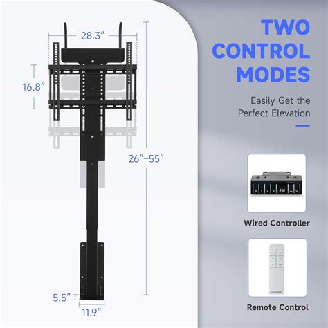 Co Z Elevador De Tv Motorizado Para Televisores De A Pulgadas De