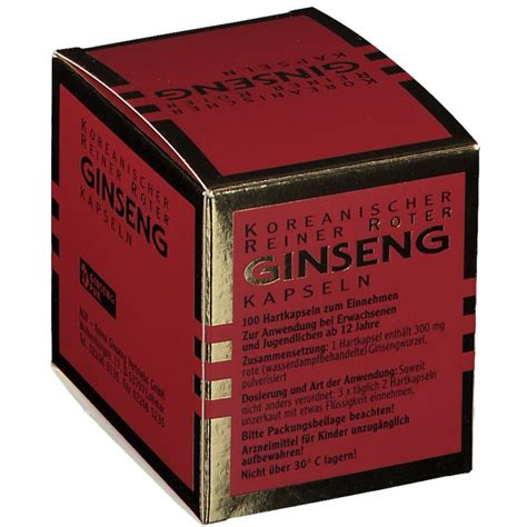 Roter Ginseng Kapseln 300 Mg 100 St Shop Apotheke