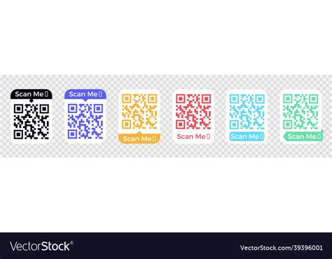 Qr Code Scan For Smartphone Frame Royalty Free Vector Image