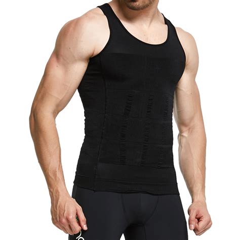 Gkvk Mens Slimming Body Shaper Vest Shirt Abs Abdomen Slim Bsa Soar