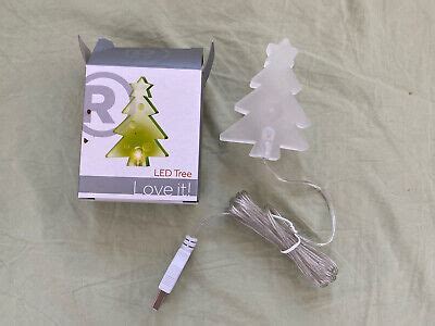 USB Powered LED Christmas Tree Radio Shack Changes Color EBay