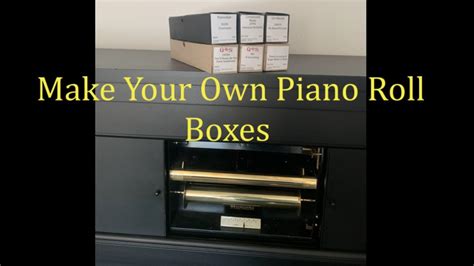 Making Player Piano Roll Boxes YouTube