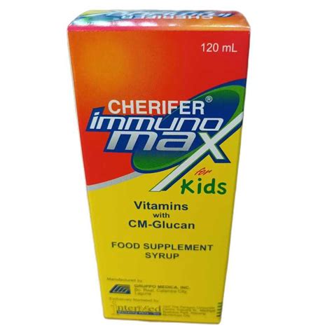 Cherifer Immunomax For Kids With Cm Glucan 120ml Shopee Philippines