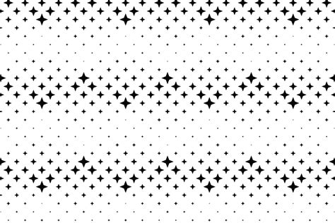 Seamless Monochrome Star Pattern Graphic By Davidzydd · Creative Fabrica