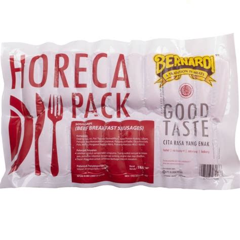 Jual Bernardi Horeca Pack Beef Breakfast Vp Sosis Kg Fian Frozen