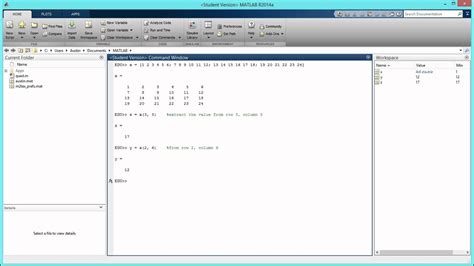 How To Extract Values From A Matrix In Matlab Hd Youtube Images