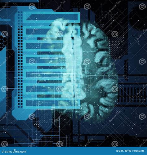 Brain Cross Section on Central Processing Unit, Cyber Neural Networks