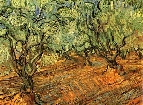 Olive Grove Bright Blue Sky Vincent Van Gogh Wikiart Org