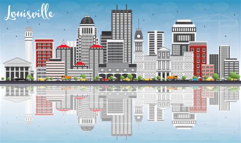 90 Louisville Skyline Stock Illustrations Royalty Free Vector