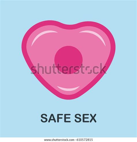 Safe Sex Vector Illustration Icon Pink Stock Vector Royalty Free 610572815 Shutterstock