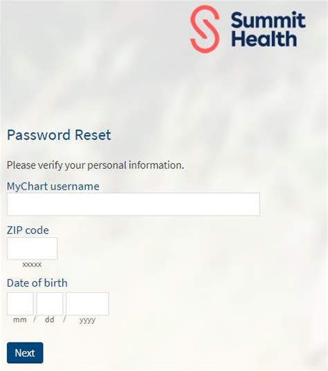 Summit Health Patient Portal Login Guide