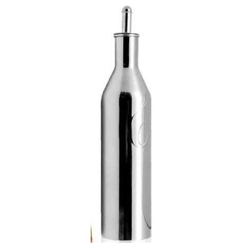 Bouteille pour huile d olive inox avec bouchon verseur à bille 250 ml