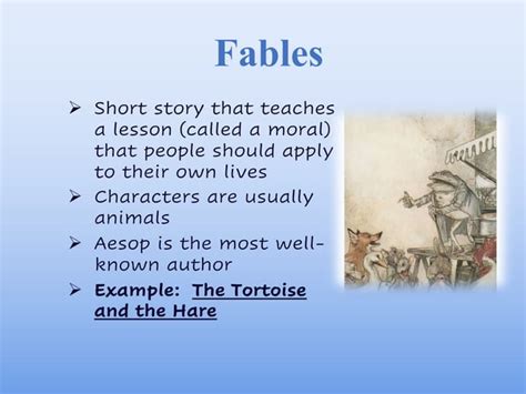 Myths Folktales Legends And Fables Ppt