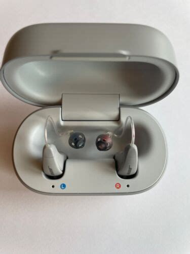 Lexie B Plus Rechargable Hearing Aid Behind The Ear Gray Powered By