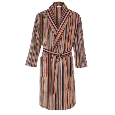 Paul Smith Men S Signature Striped Towelling Dressing Gown In Multicolor For Men Lyst