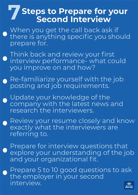 Winning Second Interview Tips Interview Tips Second Interview Tips