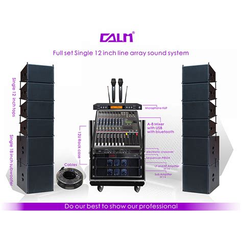 Complete Set Of Single 12 Inch Line Array Sound System LA112 LA112S