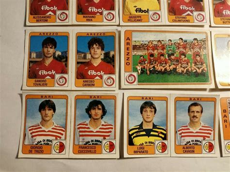 Album Calciatori Panini Figurine Sticker Arezzo Bari Serie B Da