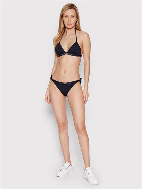 Tommy Hilfiger Bikini Oberteil Triangle UW0UW03323 Dunkelblau Modivo De