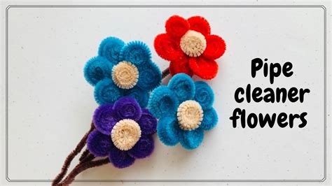 How To Make A Pipe Cleaner Flower Pipe Cleaner Flower Diy Flower