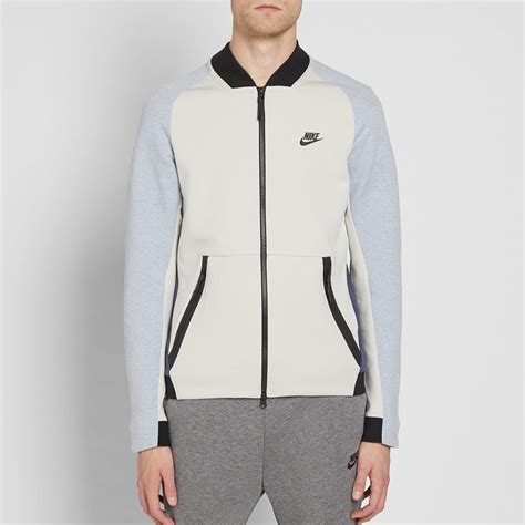 Nike Tech Fleece Varsity Jacket Light Bone And Glacier Grey End Uk