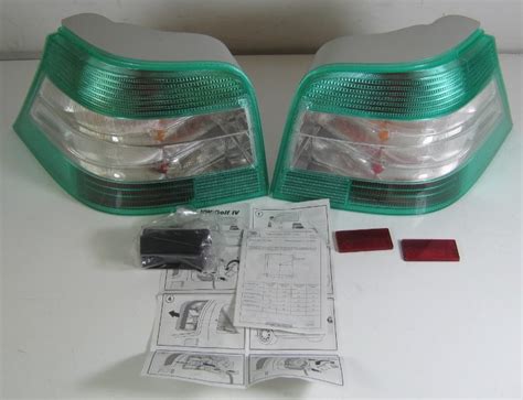 Genuine Vw Golf Mk4 Votex Accessory Green Rear Hella Tail Lights Set Pair Ebay