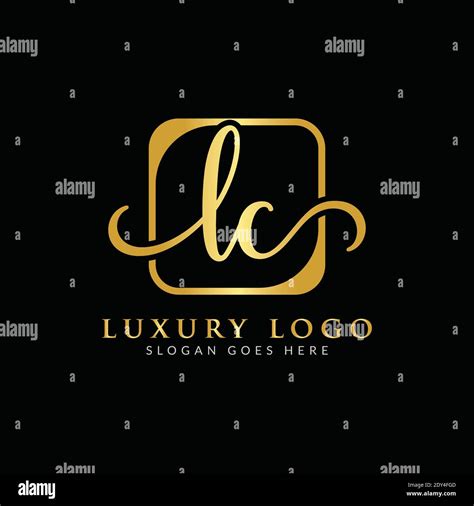 Initial Lc Letter Logo Design Vector Template Luxury Letter Lc Logo