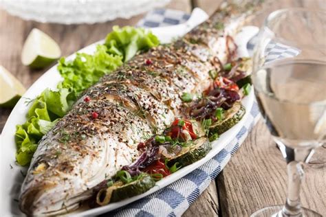 Baked Fish With Vegetables Stock Image Everypixel