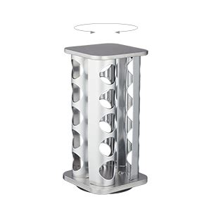 Relaxdays Tourniquet Pices Acier Inox Pots En Verre