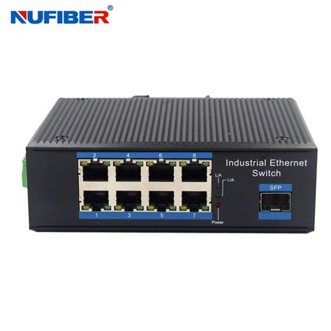 Aluminum Alloy 8 Port Poe Ethernet Switch For Security System