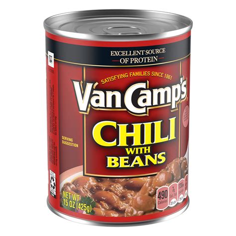 Van Camp's Ready to Eat Beef and Pork Chili with Beans, 15 oz Can - Walmart.com