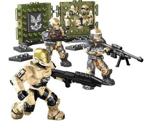 Mega Bloks Halo The Authentic Collectors Series Unsc Desert Combat Unit Set 97027 Toywiz