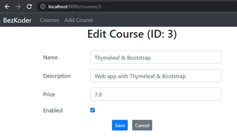 Spring Boot Thymeleaf Crud Example Dev Community