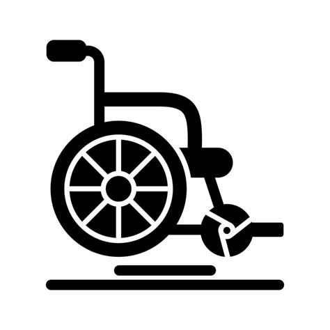 Wheel Chair Vector Icon 14734578 Vector Art At Vecteezy