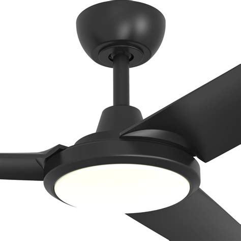 Three Sixty Flatjet Ceiling Fan With Led Light Black